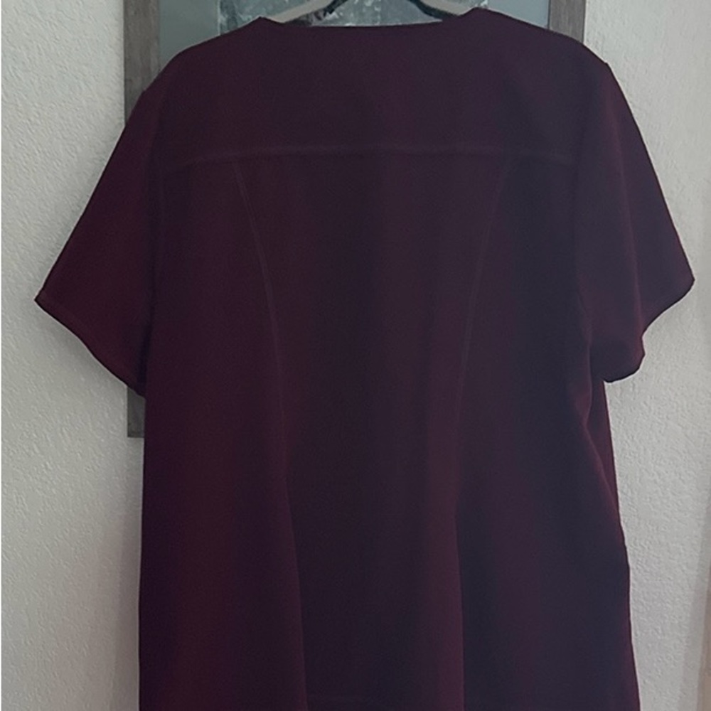 Jaanuu Women Burgundy Top - Picture 2 of 3